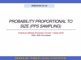 probability proportional to size pps sampling