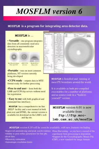 MOSFLM version 6