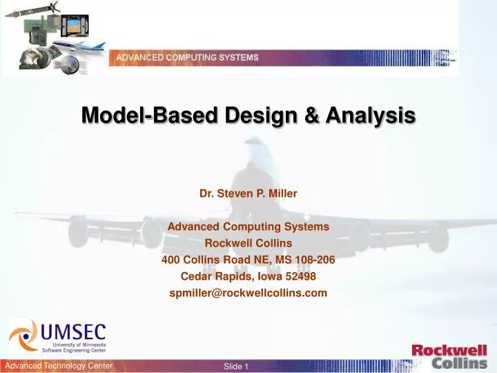 model based design analysis