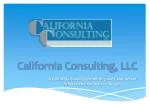 California Consulting, LLC - slide 1