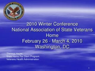 Theresa Hayes State Home Per Diem Program Veterans Health Administration