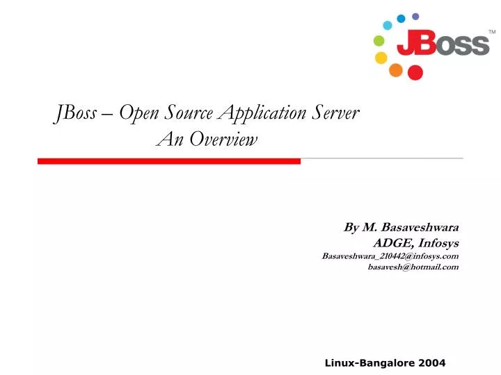 jboss open source application server an overview