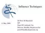 Influence Techniques - slide 1