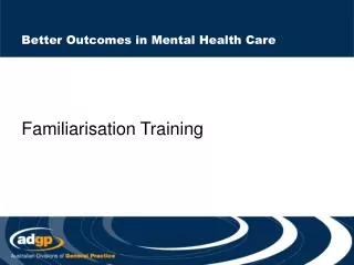 Better Outcomes in Mental Health Care