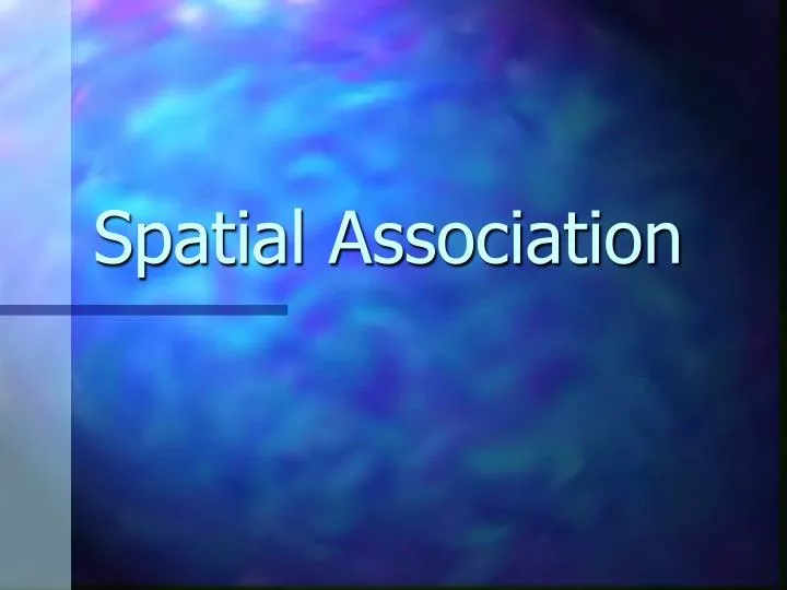 spatial association