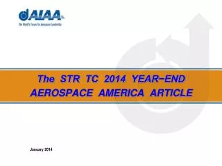The STR TC 2014 YEAR?END AEROSPACE AMERICA ARTICLE
