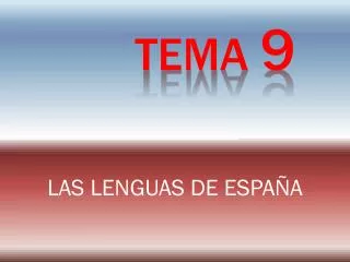 las lenguas de espa a