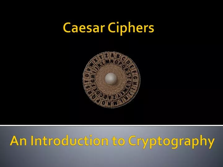 caesar ciphers