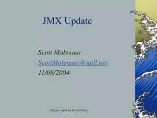 JMX Update