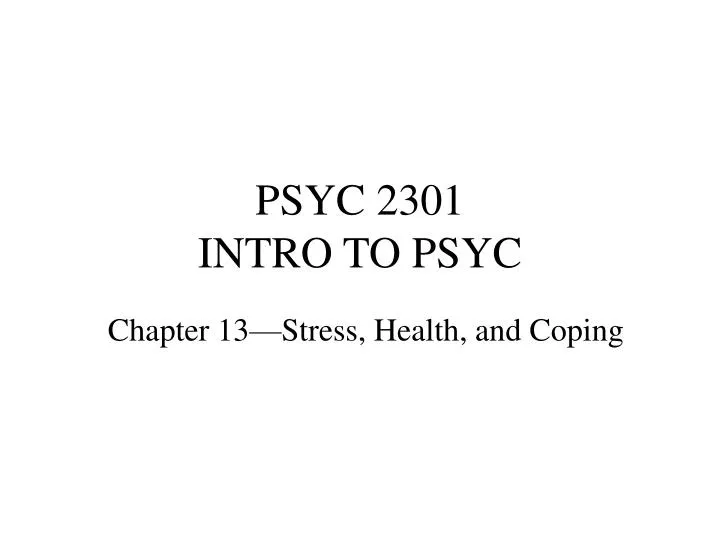psyc 2301 intro to psyc