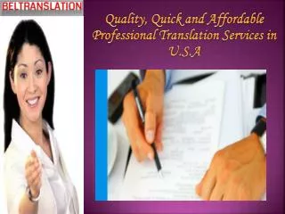 Quick and Affordable Professional Translation Services