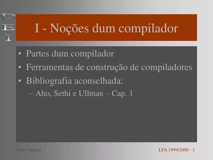 i no es dum compilador