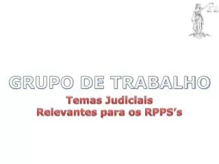 temas judiciais relevantes para os rpps s