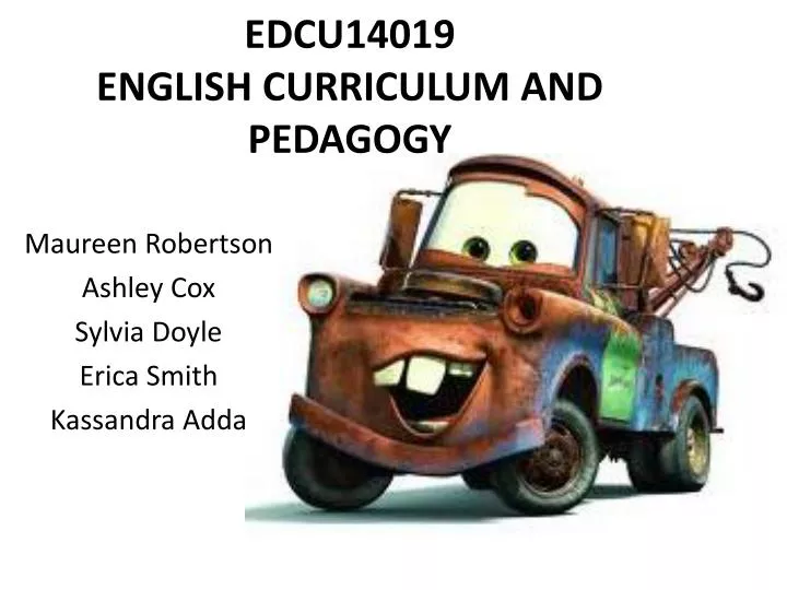 edcu14019 english curriculum and pedagogy