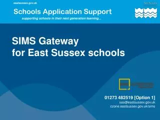 SIMS Gateway for East Sussex schools