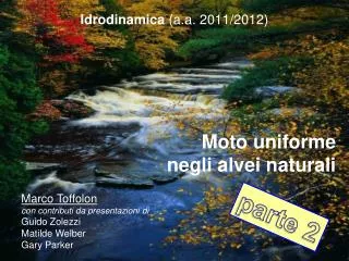 idrodinamica a a 2011 2012