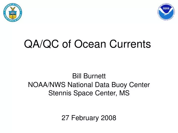 qa qc of ocean currents