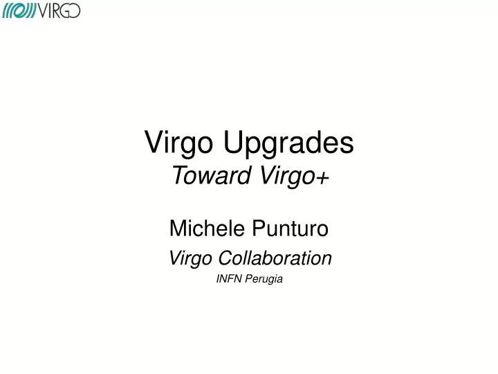 virgo upgrades toward virgo