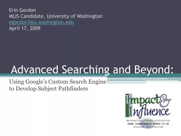 advanced searching and beyond