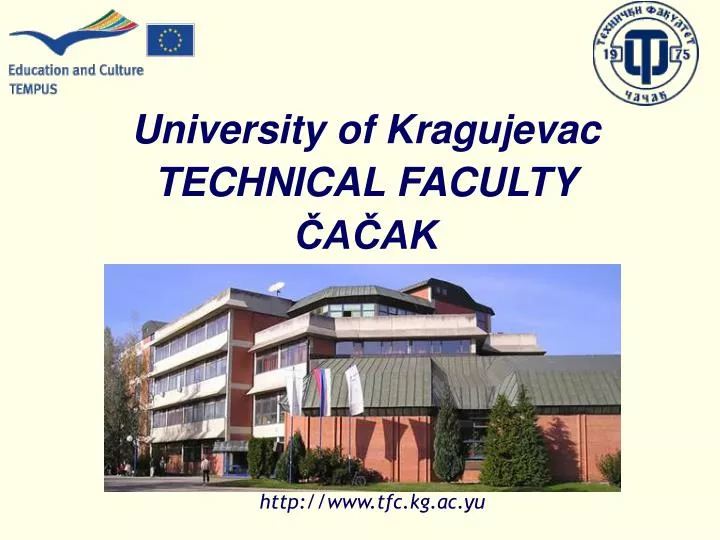 university of kragujevac t e chnical f aculty a ak
