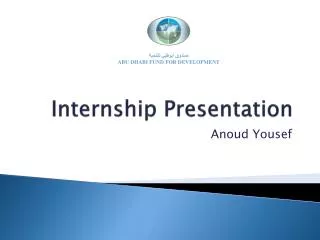 Internship Presentation