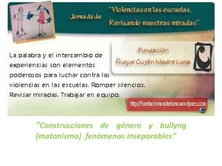 construcciones de g nero y bullyng matonismo fen menos inseparables