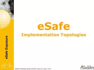 eSafe Implementation Topologies
