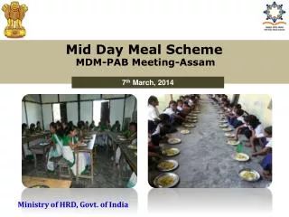 Mid Day Meal Scheme MDM-PAB Meeting-Assam