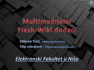 Multimedijalni Flash-Wiki dodaci