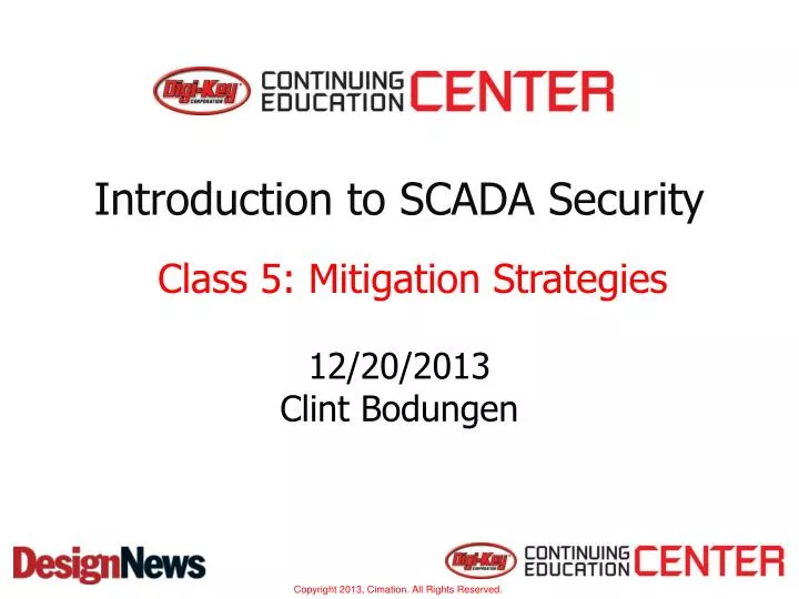 introduction to scada security
