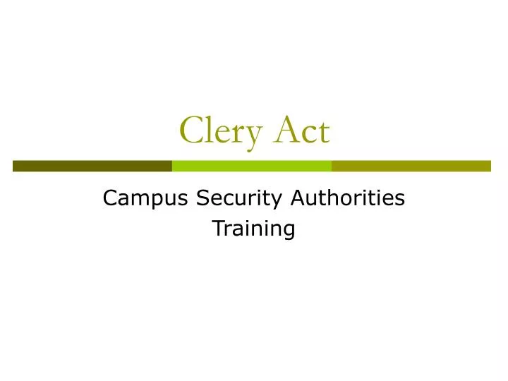 clery act