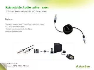 Retractable Audio cable – TR501