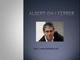 albert om i ferrer