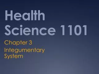 Health Science 1101