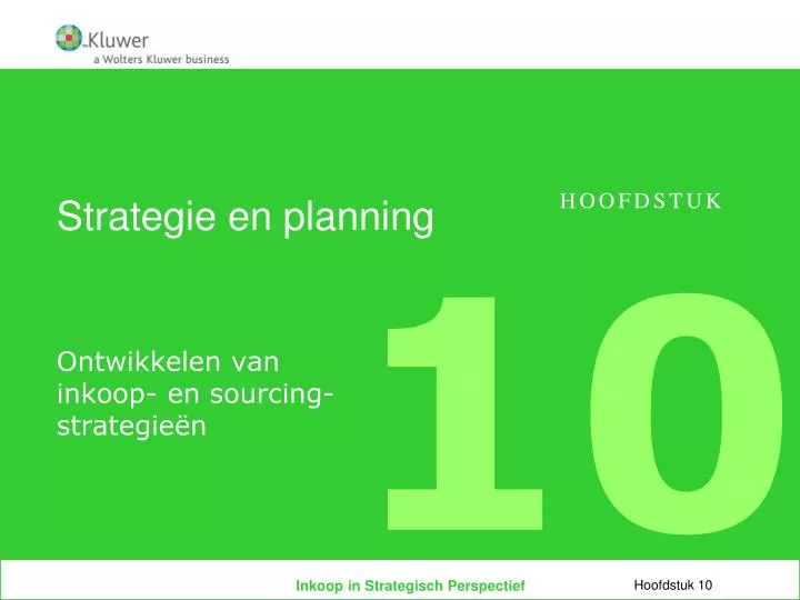 strategie en planning