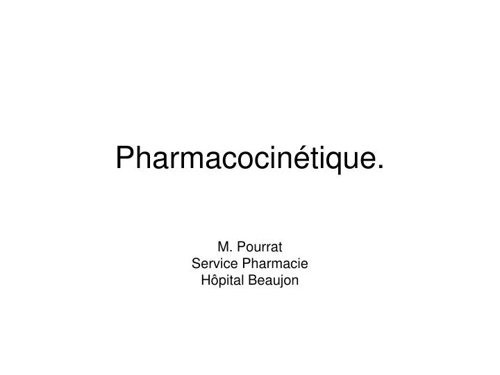pharmacocin tique