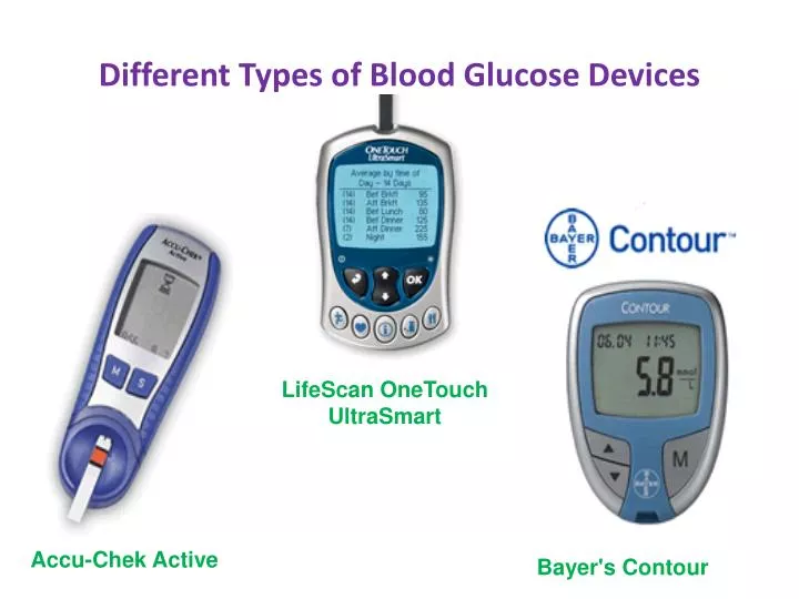 different types of blood glucose devices