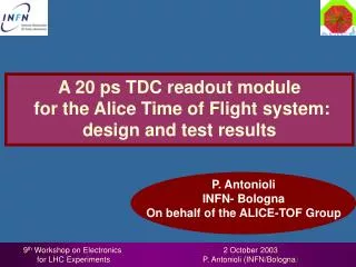 A 20 ps TDC readout module for the Alice Time of Flight system: design and test results