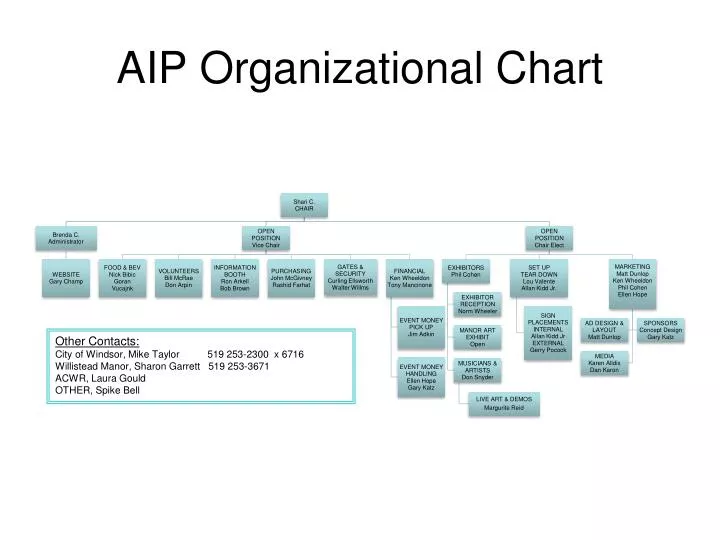 aip organizational chart