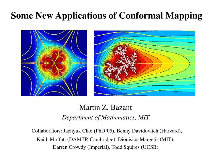 some new applications of conformal mapping