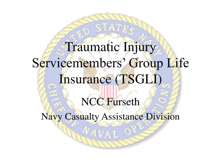 traumatic injury servicemembers group life insurance tsgli