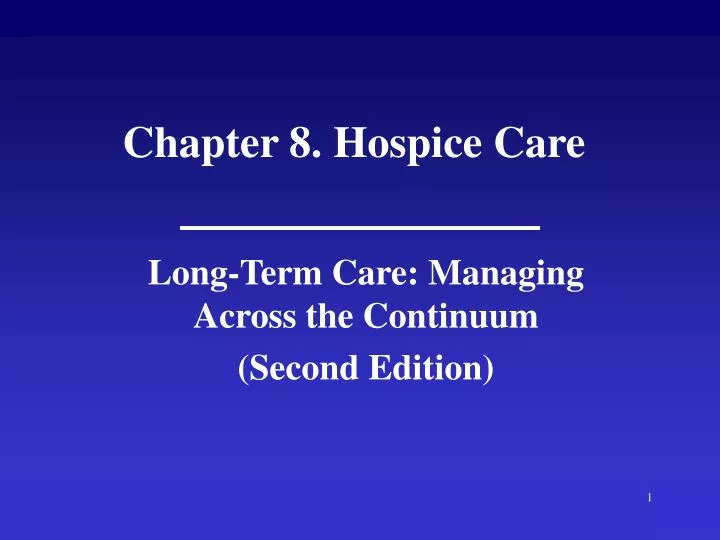 chapter 8 hospice care
