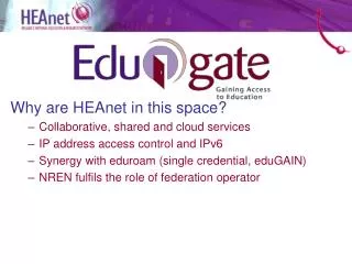 Why are HEAnet in this space? Collaborative, shared and cloud services