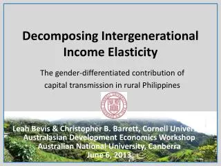 Decomposing Intergenerational Income Elasticity