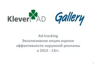 ad tracking 2012 13