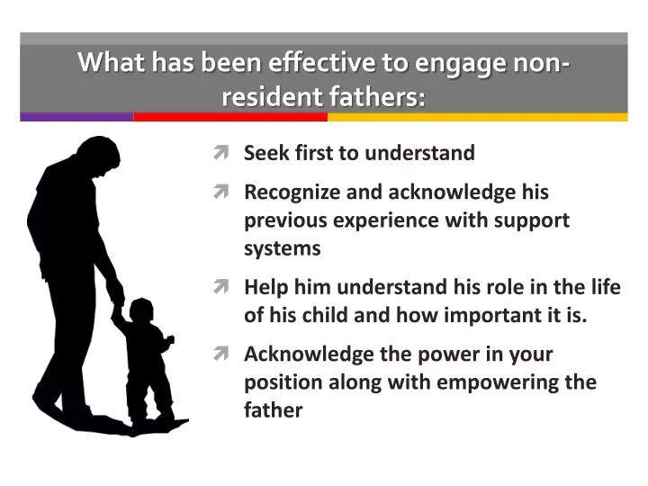 what has been effective to engage non resident fathers