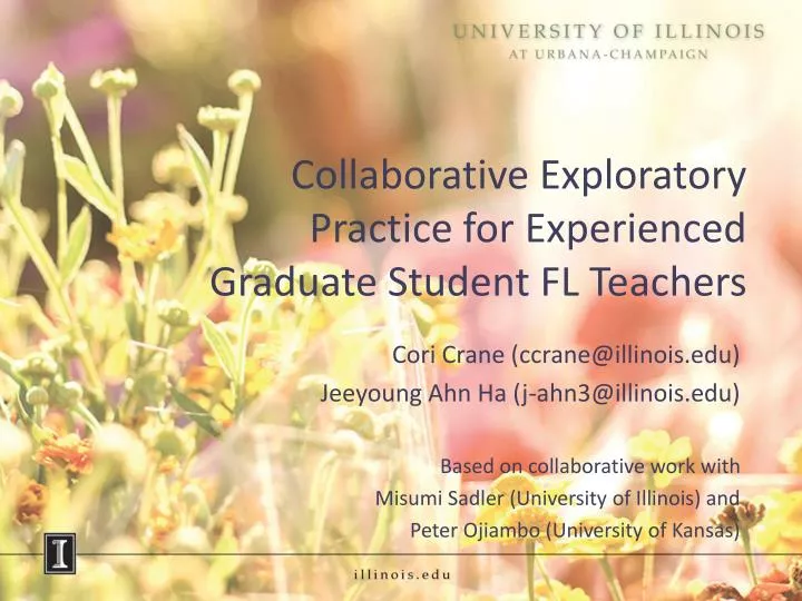 collaborative exploratory practice for experienced graduate student fl teachers