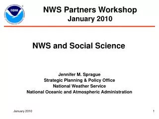 NWS and Social Science