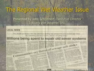 The Regional Wet Weather Issue