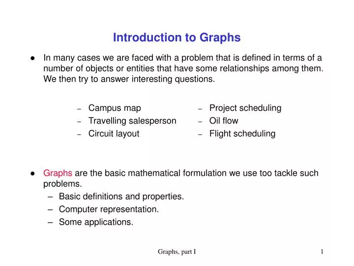 introduction to graphs